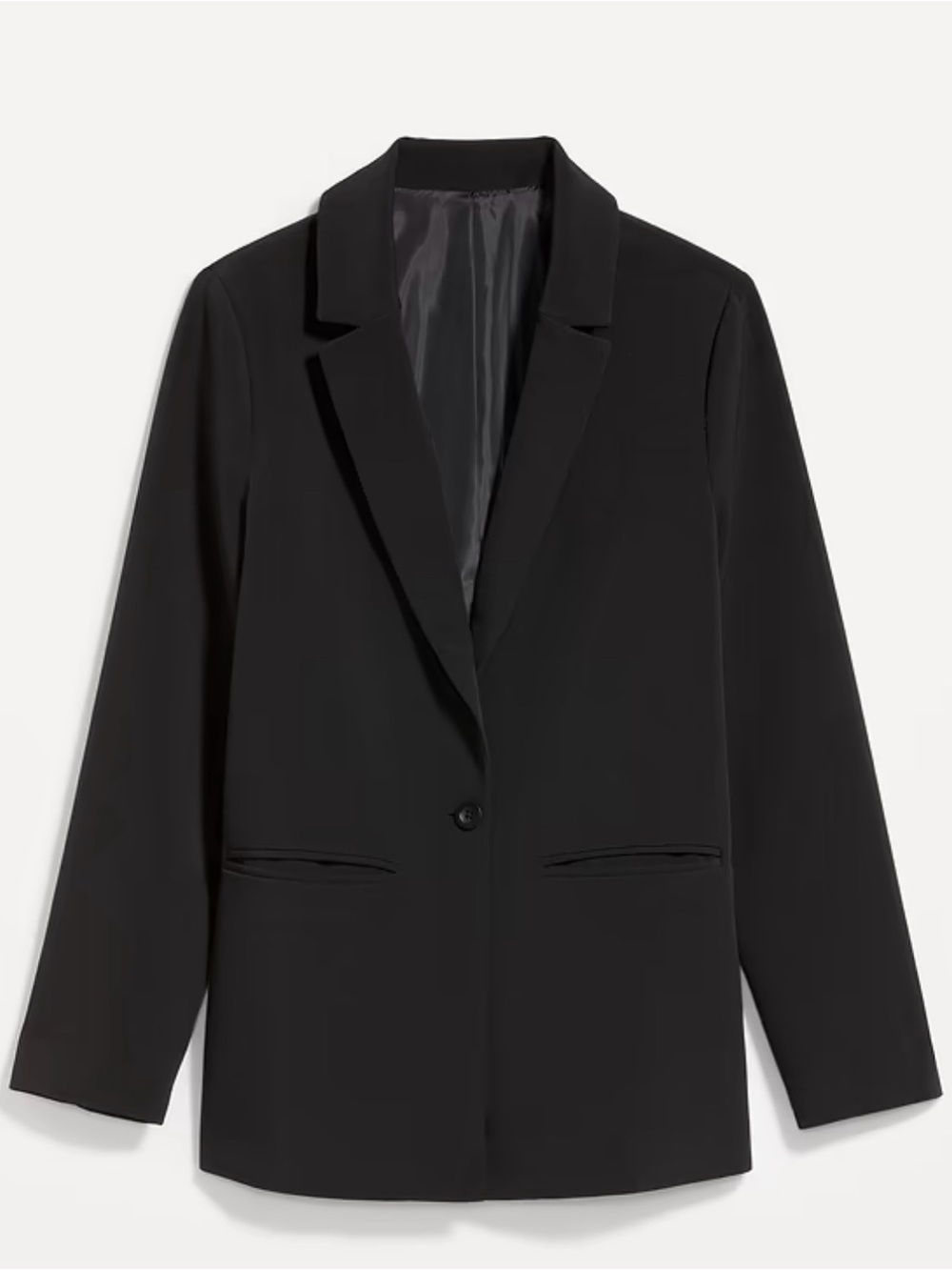 Old Navy Women’s Black Single-Button Blazer